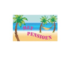 Gevelvlag 'Met Pensioen' 90cm x 150cm