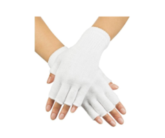 Korte Vingerloze Handschoenen | Wit