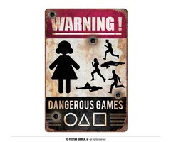 Warning Gaming Sign | Muurdeco