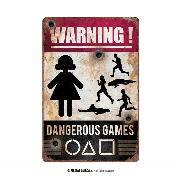 Warning Gaming Sign | Muurdeco