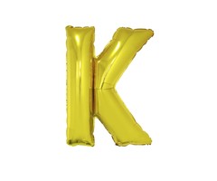 Letter K Folieballon Goud 40inch