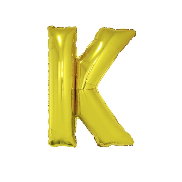 Letter K Folieballon Goud 40inch
