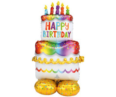 Birthday Cake  Standalone Opblaasdeco | Ballon