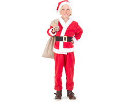 Kerstmankostuum Kinderen | 4 Delig