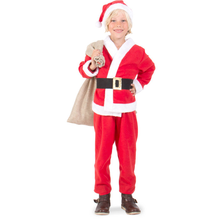 Kerstmankostuum Kinderen | 4 Delig