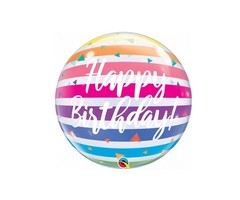 Bubble Happy  Birthday Rainbow | Ballon - 55cm