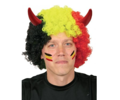 Pruik België met Duivelsoortjes