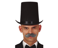 Hoge Hoed Christera | Zwart | 20cm