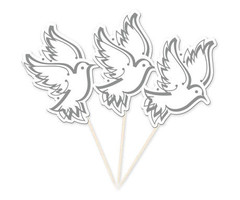 Prikkertjes Huwelijk | Duiven | 10  Stuks