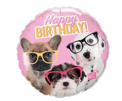 Happy Birthday Dogs/honden Folieballon | 45cm