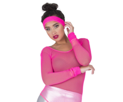 Sweatband Set Fluo Roze | Haarband + 2 Armbandjes