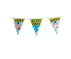 Vlaggenlijn Hoera een jongen