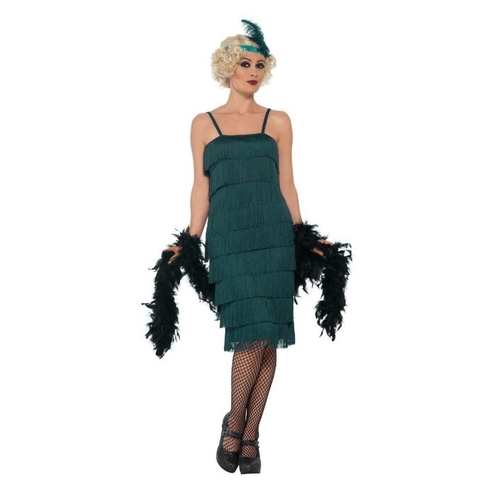 Charleston  20's Flapper Kostuum| Dameskostuum  | Groen
