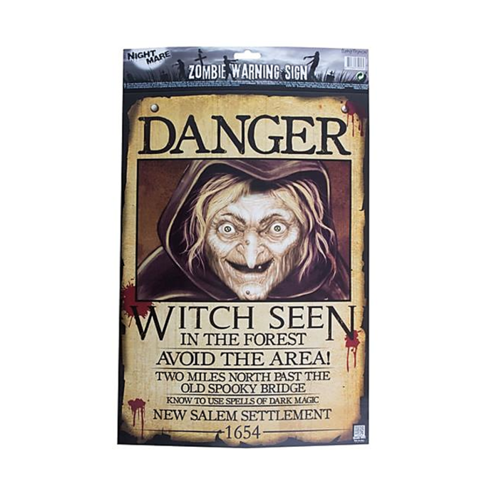 Heks Poster Gezocht | Danger Witch Poster