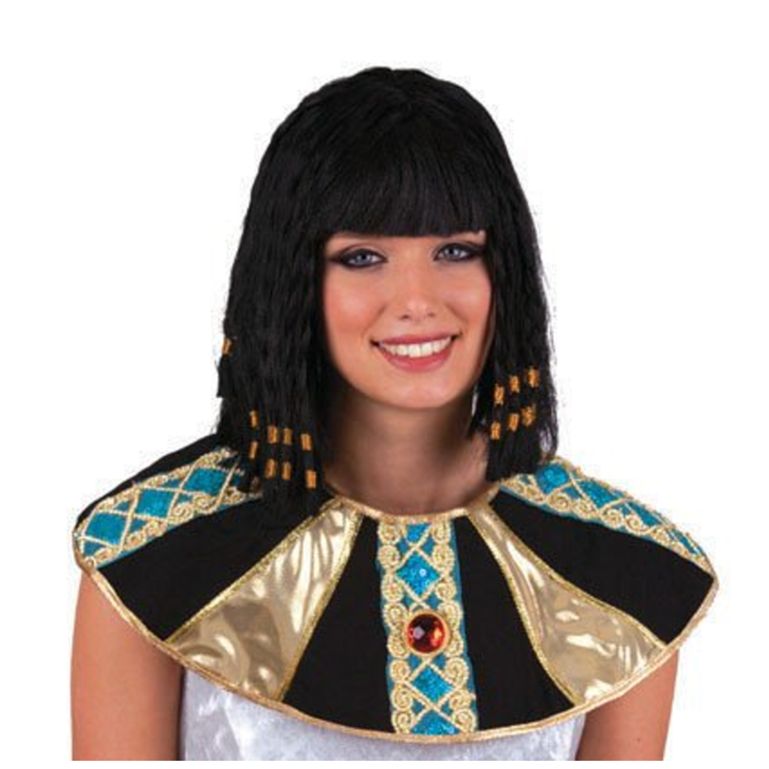moederlijk onhandig Zorg Cleopatra Pruik Zwart | Kort - Feestwinkel Bart Gees