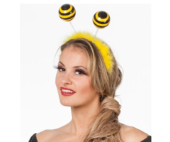 Diadeem Bijtjes | Zwart/Geel