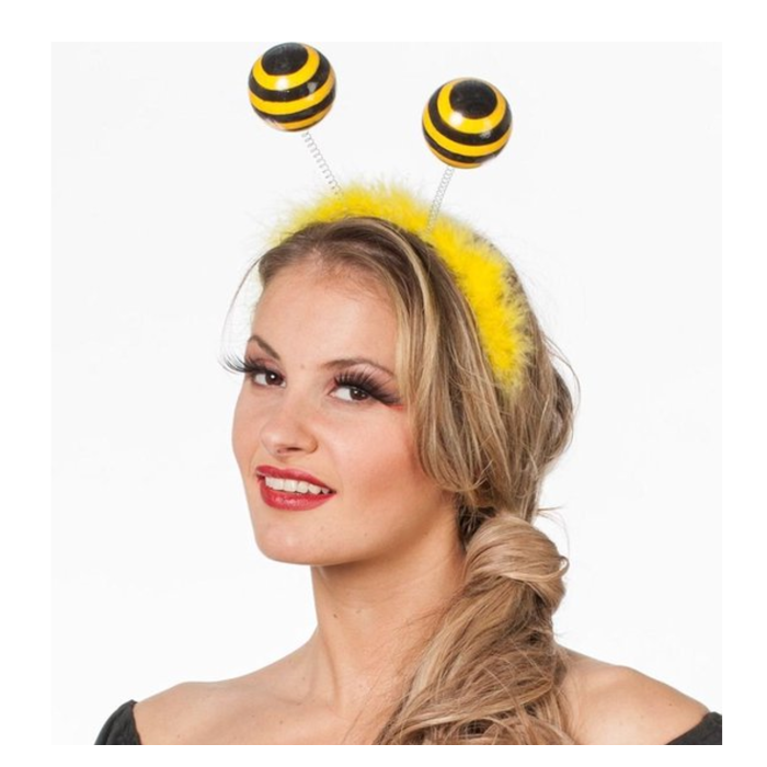 Diadeem Bijtjes | Zwart/Geel