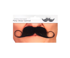 Zwarte Moustache | Snor Zwart