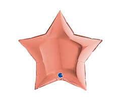 Folieballon Star/ Ster | 18inch Rosé Metallic