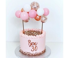 Ballonnen Taarttopper Set | Roze/Rosé