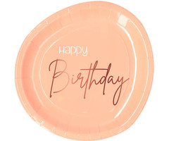 Happy Birthday Bordjes | Elegant Lush Blush