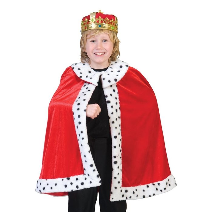 Koningscape/Mantel Rood | Kinderkostuum