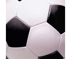 Servetten Voetbal / dubbel / 33 x 33 cm| 16 Stuks -