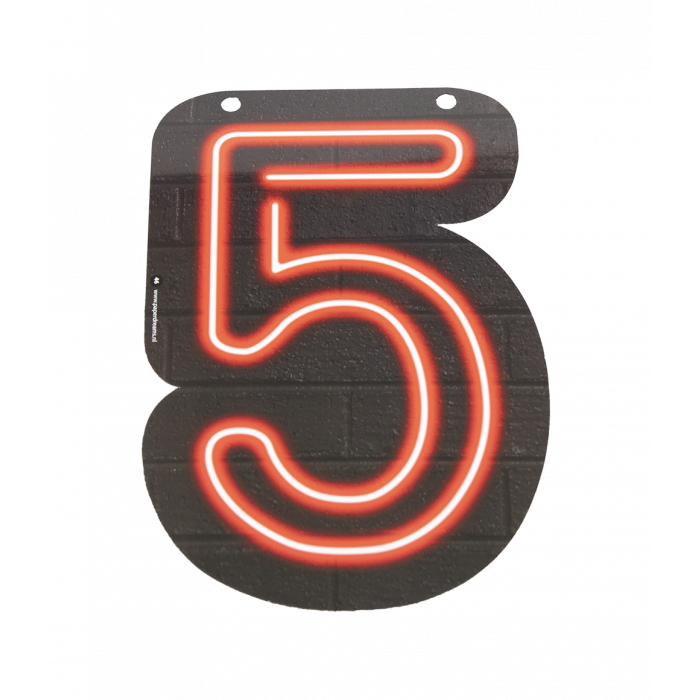 Neon Cijfer | 5