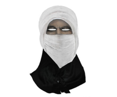 Ninja Masker Wit | Rubber met Stof
