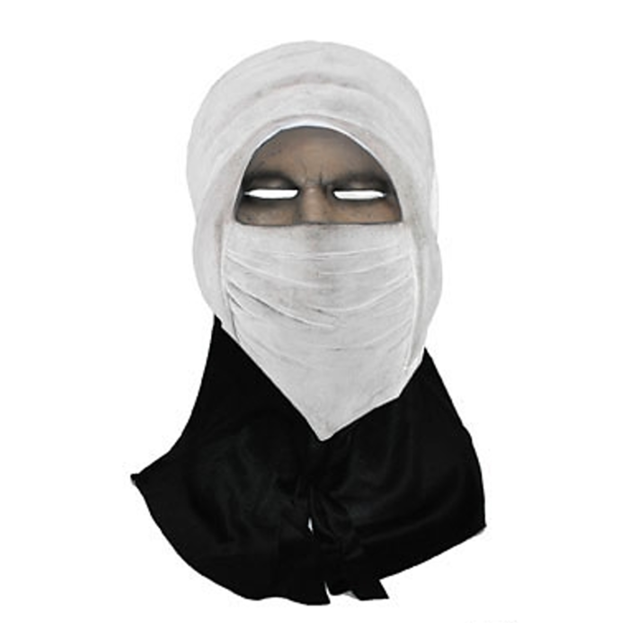 Ninja Masker Wit | Rubber met Stof