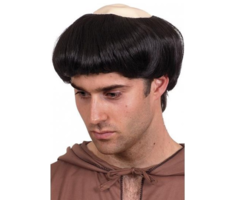 Pruik Monnik | Zwart