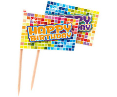 Prikkertjes Happy Birthday | Disco Multicolor