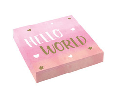 Servetten Hello World | Meisje