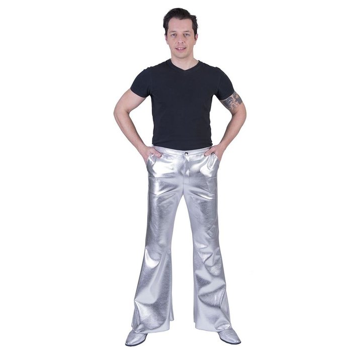 Disco Fever Broek Zilver | Herenkostuum