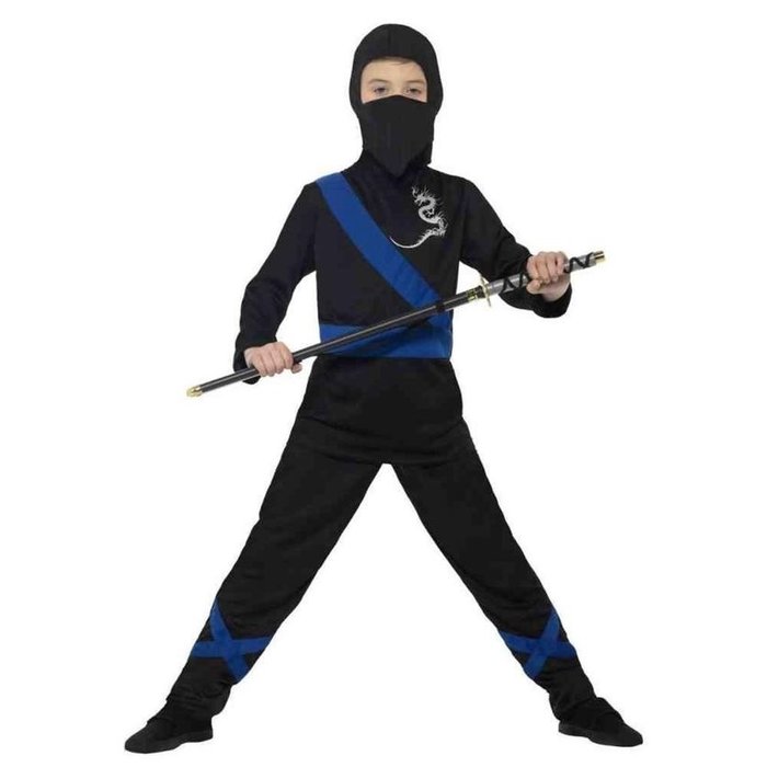 Blauwe Ninja Strijder | Kinderkostuum