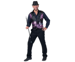 Paars  Jazz Showman Vestje | Herenkostuum