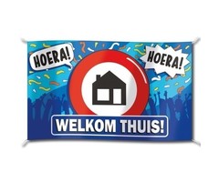 Gevelvlag 'Welkom Thuis' 100cm x 150cm