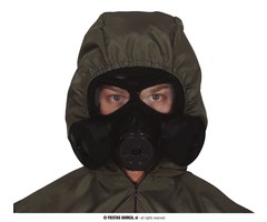 Gasmasker Zwart | Plastiek Masker