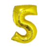 Cijfer 5 Folieballon Goud 40inch