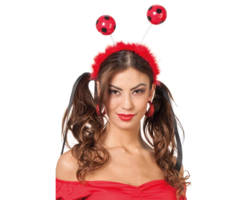 Diadeem Lievenheersbeestje | Zwart/Rood