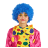 Pruik Krullen Blauw |  Clown