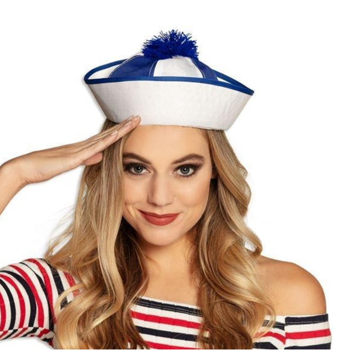 Matrozen Petje | Blauw/Wit