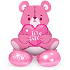 Ballon op Voet | Teddybeer It's a girl
