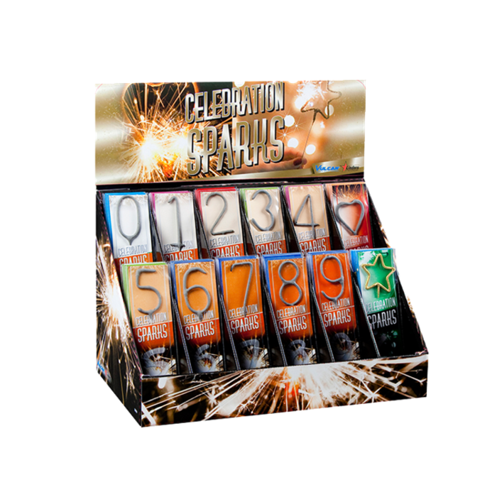 Vuurwerkstokjes Cijfers | Sparklers