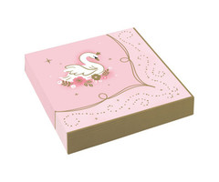 Servetten Prinses/Zwaan  | 16 Stuks