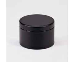 Blikken Doosje Rond | Zwart
