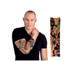 Nep Tattoo Sleeve Arm | Country & Skeletons