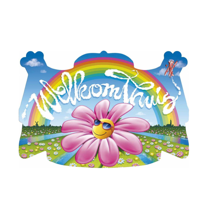 Huldeschild 'Welkom Thuis' Flowerfield