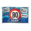 Gevelvlag XXL | 80 Jaar Hoera! | 150cmx90cm