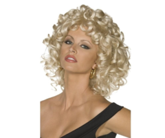 Pruik Greàse Sandy  | Blonde Krullen